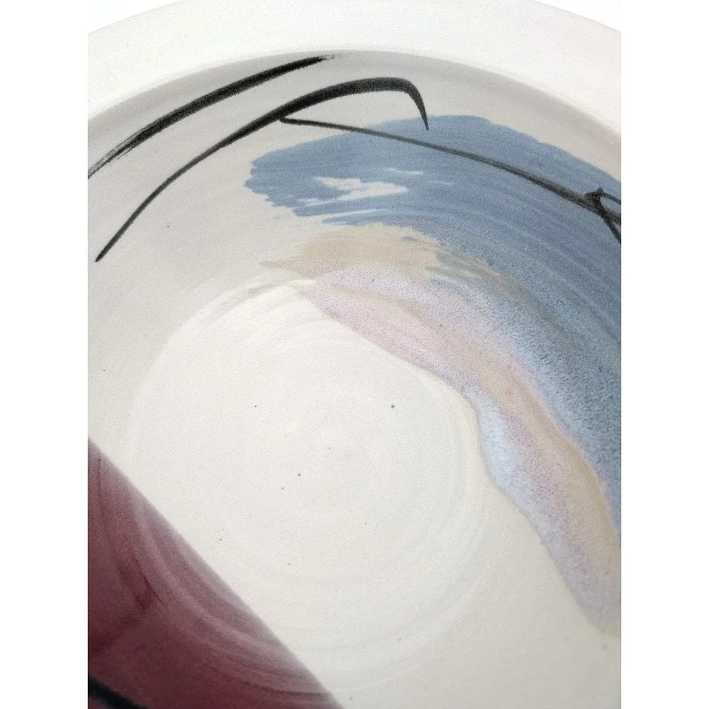 Studio Art Pottery Large Bowl 11 7/8